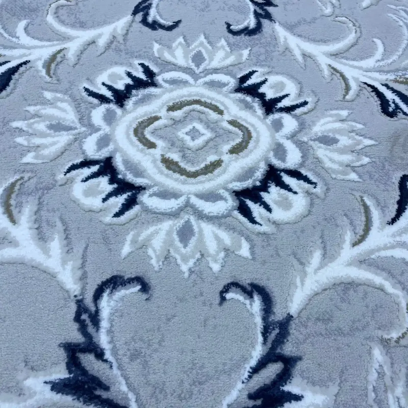 Turkish carpet with French pattern europe WH78A navy cream