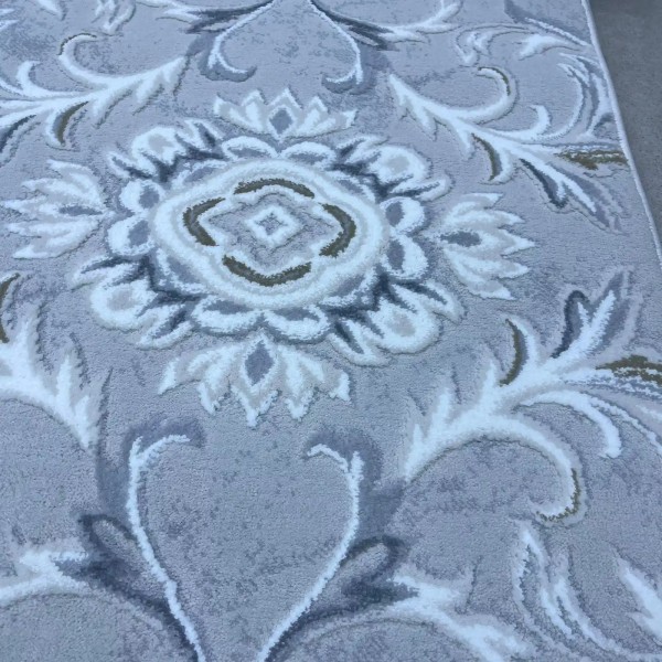 Turkish carpet with French pattern europe WH78A Light grey