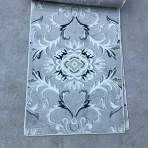 Turkish carpet with French pattern europe WH78A Light grey navy