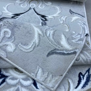 Turkish carpet with French pattern europe WH78A Light grey navy