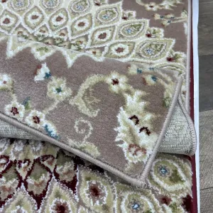 Classic Turkish patterned carpet Saif V421A brown