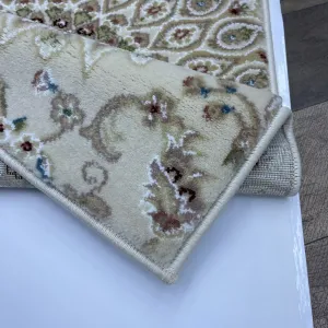 Classic Turkish patterned carpet Saif V421A cream