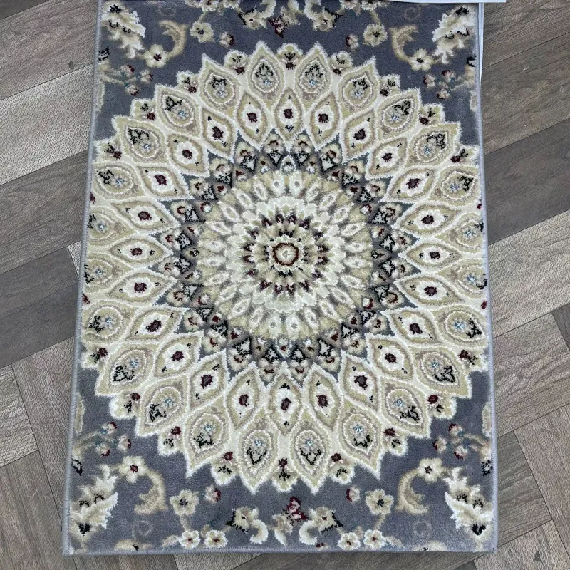 Classic Turkish patterned carpet Saif V421A gray