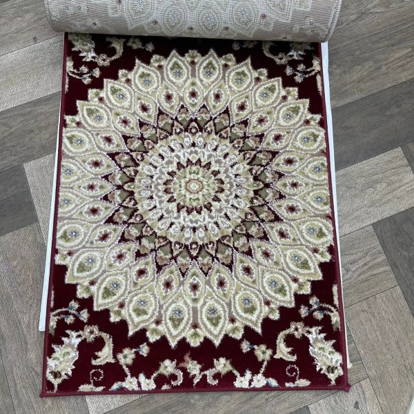 Classic Turkish patterned carpet Saif V421A red