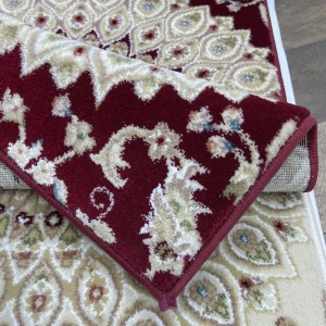 Classic Turkish patterned carpet Saif V421A red