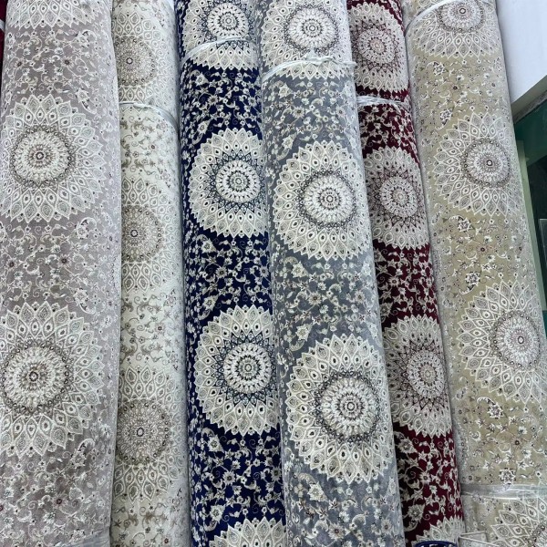 Classic Turkish patterned carpet Saif V421A gray