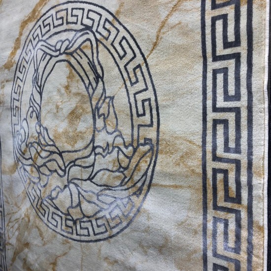 New Turkish May Bach rugs Versace white and gray