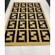 Fendi carpets are golden and black