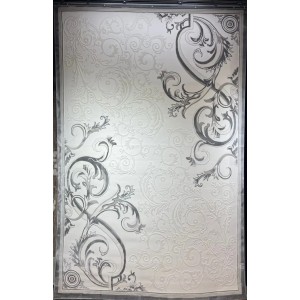 Turkish rugs designer alnukhba 06167C gray size 150*220