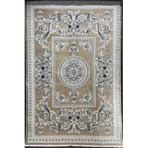 Turkish rug with French pattern Paris 32125B beige size 100*200