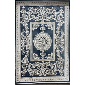 Turkish rug with French pattern Paris 32125B blue size 50*80