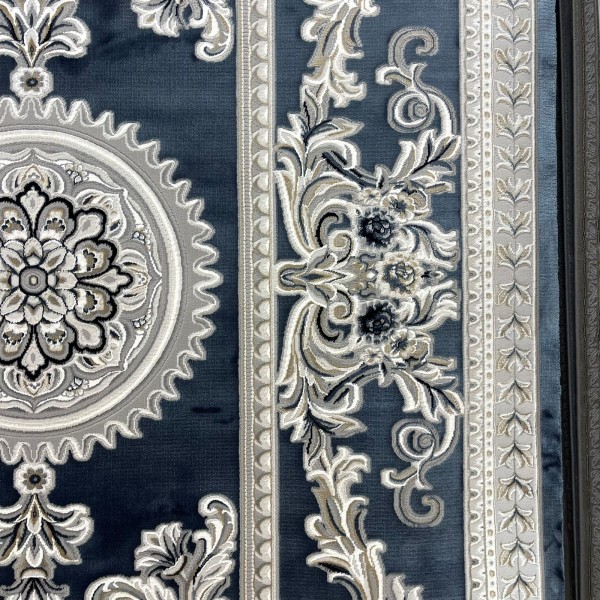 Turkish rug with French pattern Paris 32125B blue size 50*80