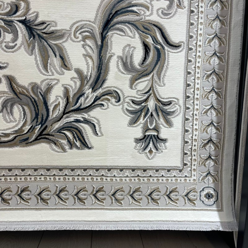 سجاد تركي نقش فرنسي باريس 32125B كريم مقاس 200*300