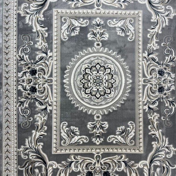 سجاد تركي نقش فرنسي باريس 32125B رصاصي مقاس 400*500