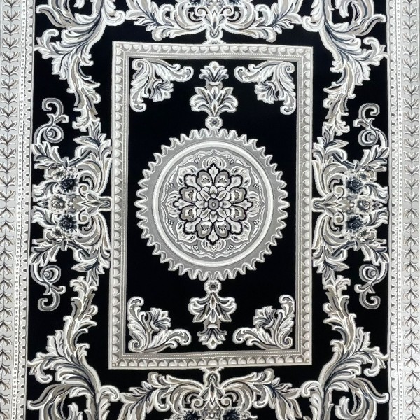 Turkish rug with French pattern Paris 32125B navy size 100*200