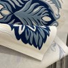 سجاد يدوي الهبه تصميم كوري HR22A كريم كحلي مقاس 200*300