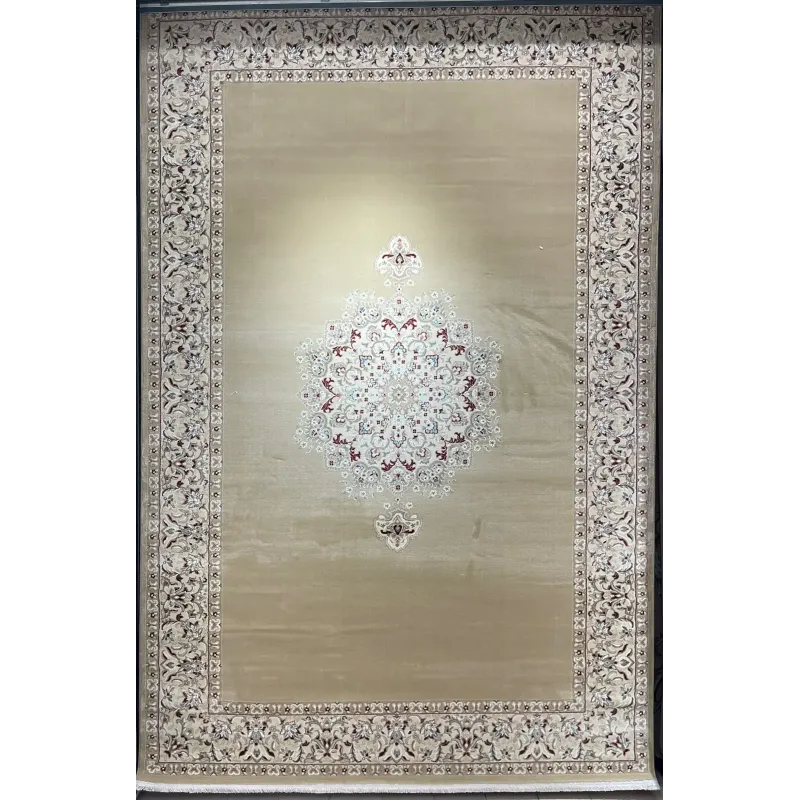 سجاد اصفهان تركي كلاسيك E506B بيج مقاس 400*700