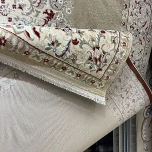 سجاد اصفهان تركي كلاسيك E506B بيج مقاس 400*700