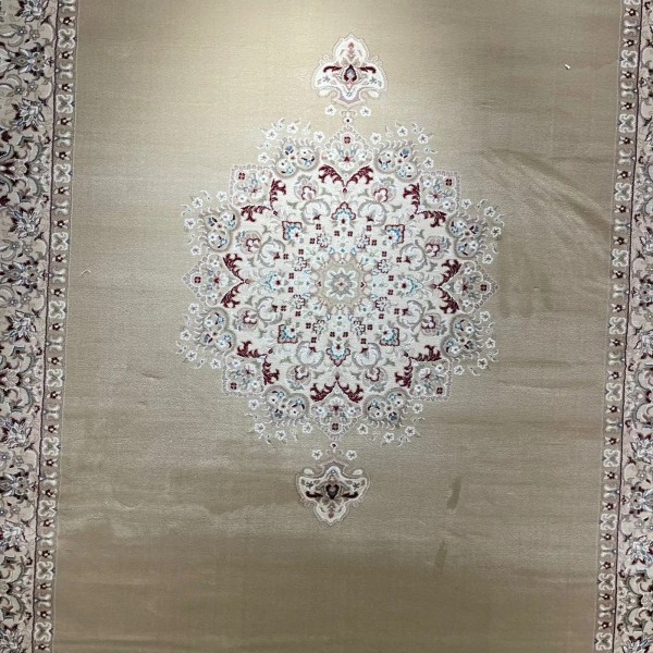 سجاد اصفهان تركي كلاسيك E506B بيج مقاس  80*150
