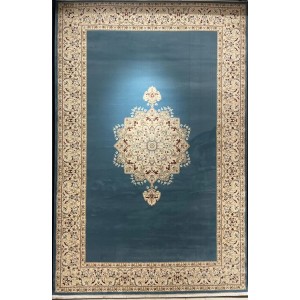 Isfahan Turkish Classic Rug E506B blue Size 100*200