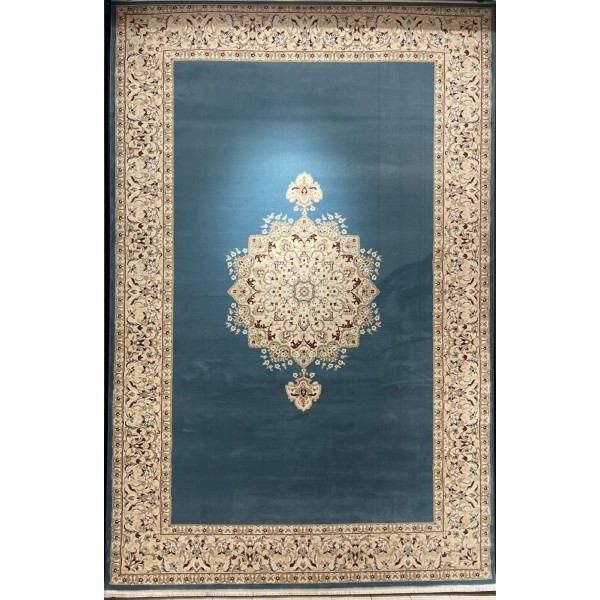 Isfahan Turkish Classic Rug E506B blue Size 100*200