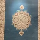 سجاد اصفهان تركي كلاسيك E506B سماوي مقاس 400*600 - اصفهان سجاد تركي كلاسيك