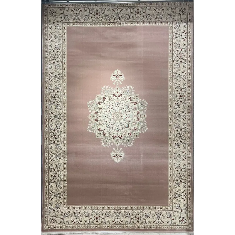 سجاد اصفهان تركي كلاسيك E506B بني مقاس 400*800 - اصفهان سجاد تركي كلاسيك