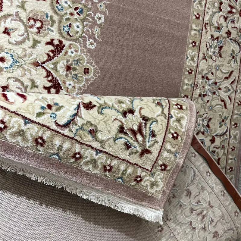 سجاد اصفهان تركي كلاسيك E506B بني مقاس 400*800 - اصفهان سجاد تركي كلاسيك