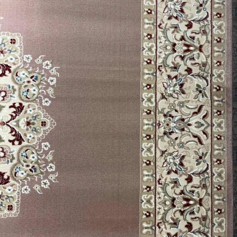 سجاد اصفهان تركي كلاسيك E506B بني مقاس 400*800 - اصفهان سجاد تركي كلاسيك