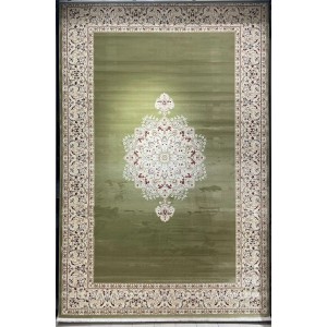 Isfahan Turkish Classic Rug E506B green Size 100*200
