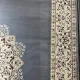 سجاد اصفهان تركي كلاسيك E506B رصاصي مقاس 400*500 - اصفهان سجاد تركي كلاسيك
