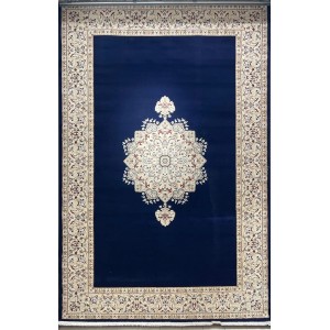 Isfahan Turkish Classic Rug E506B navy Size 400*400