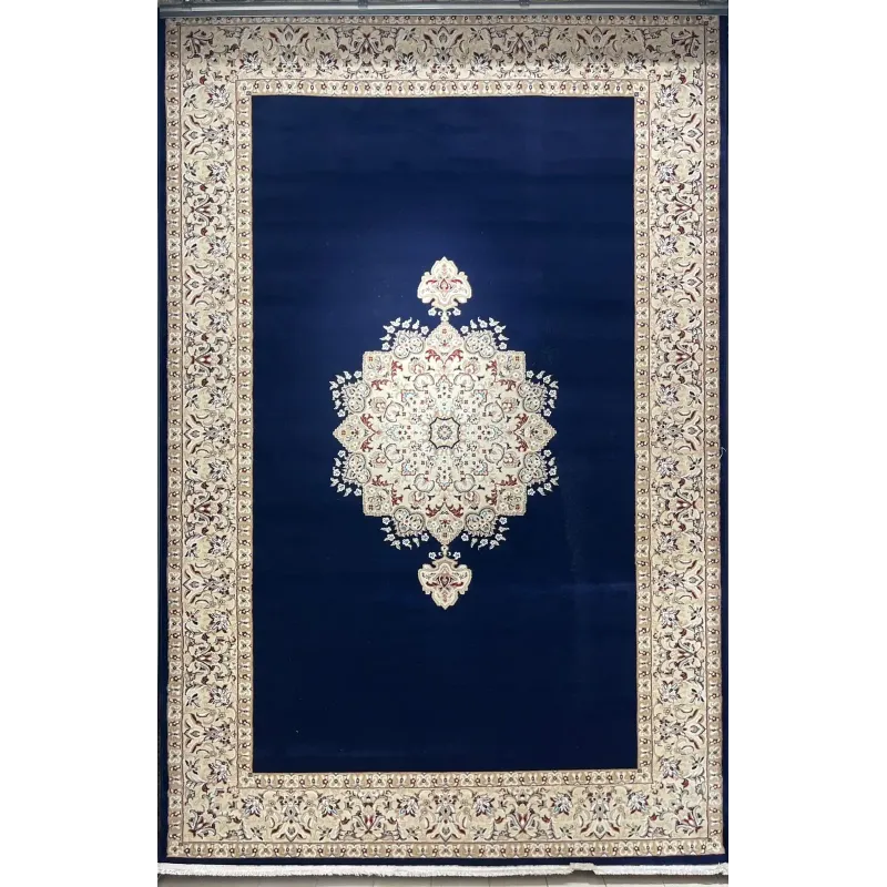 سجاد اصفهان تركي كلاسيك E506B كحلي مقاس 400*800 - اصفهان سجاد تركي كلاسيك