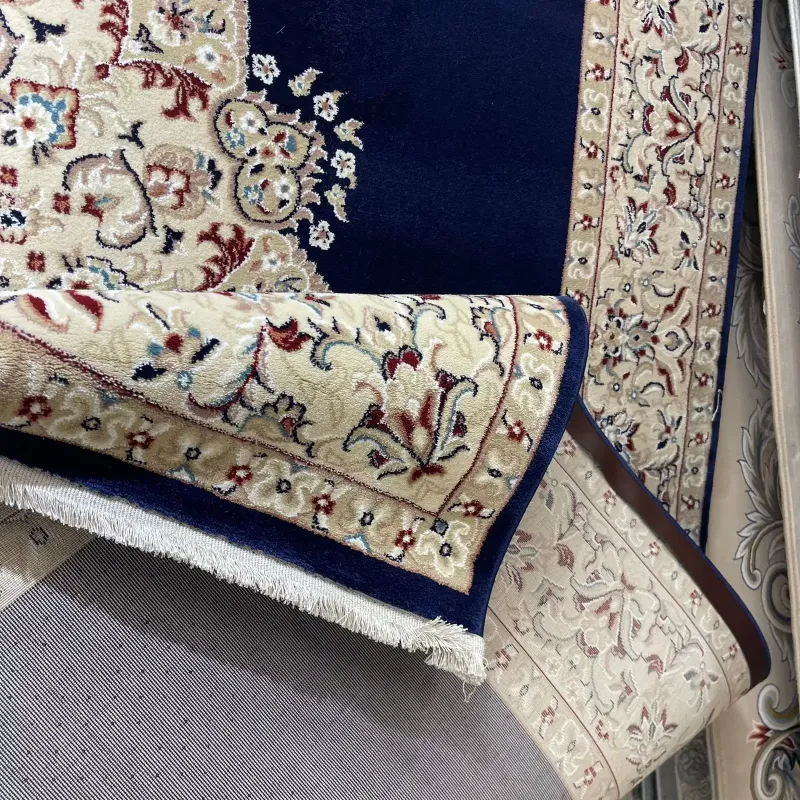 سجاد اصفهان تركي كلاسيك E506B كحلي مقاس 400*800 - اصفهان سجاد تركي كلاسيك
