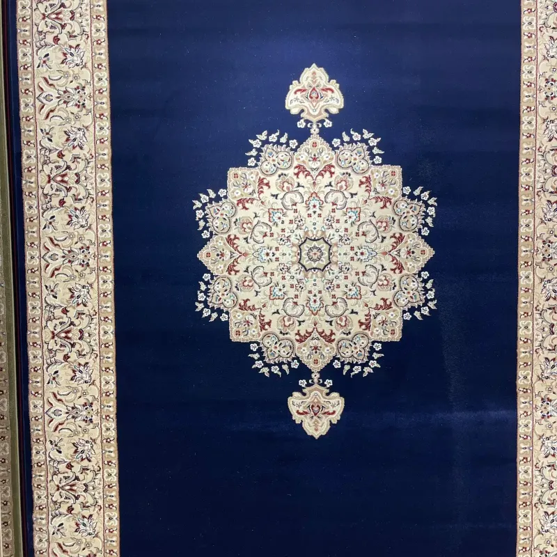 سجاد اصفهان تركي كلاسيك E506B كحلي مقاس 400*800 - اصفهان سجاد تركي كلاسيك