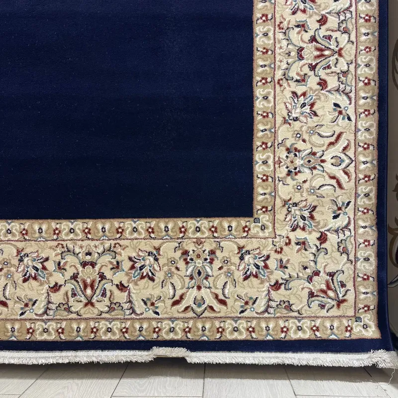 سجاد اصفهان تركي كلاسيك E506B كحلي مقاس 400*800 - اصفهان سجاد تركي كلاسيك