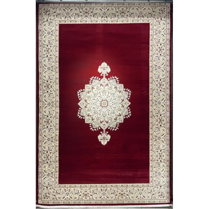 سجاد اصفهان تركي كلاسيك E506B احمر مقاس 400*800 - اصفهان سجاد تركي كلاسيك