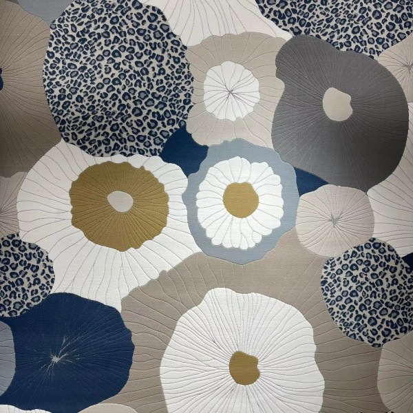 Turkish rugs designer lamsa HC03A cream blue size 400*500