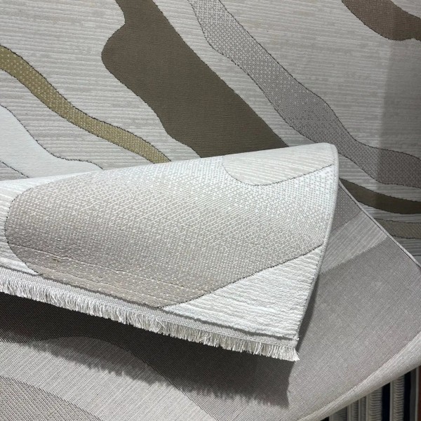 سجاد تركي المصممين لمسة HC35A كريم بني مقاس 250*350