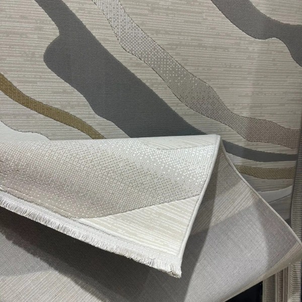 Turkish rugs designer lamsa HC35A cream gray size 100*300