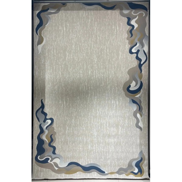 Turkish rugs designer lamsa HC36A cream blue size 250*350