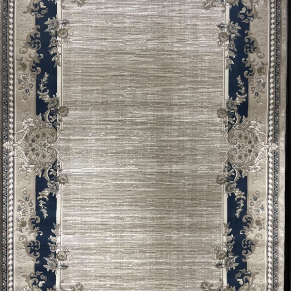سجاد تركي مودرن لمسة HD37A كريم سماوي مقاس 250*350