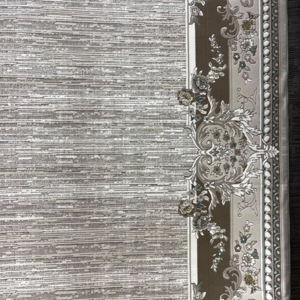 سجاد تركي مودرن لمسة HD37A كريم بني مقاس 300*400