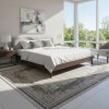 سجاد تركي مودرن لمسة HD37A كريم ابيض مقاس 400*500