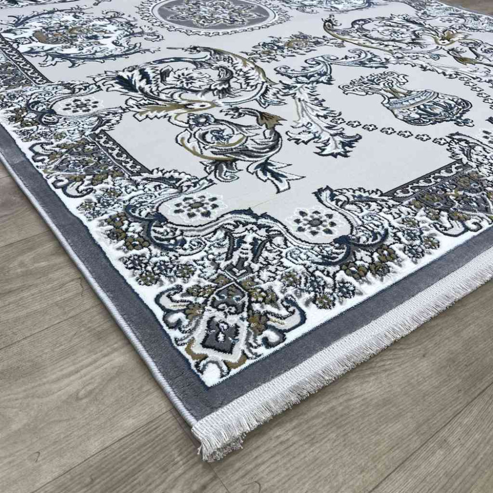 سجاد تركي مارسيليا NJ93A لون رصاصي مقاس 100*300