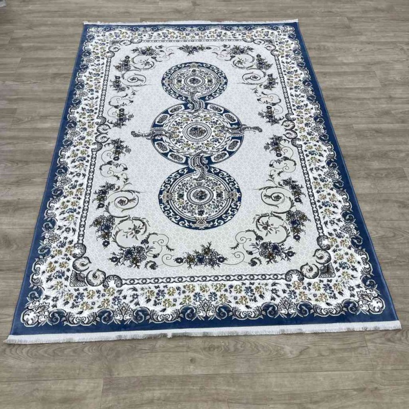سجاد تركي مارسيليا NJ90A لون ازرق مقاس 100*300
