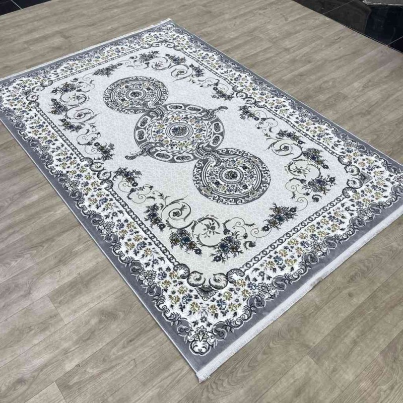 سجاد تركي مارسيليا NJ90A لون رصاصي مقاس 100*300