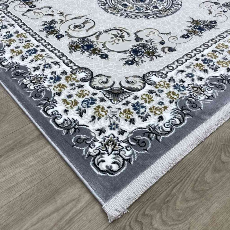 سجاد تركي مارسيليا NJ90A لون رصاصي مقاس 100*300