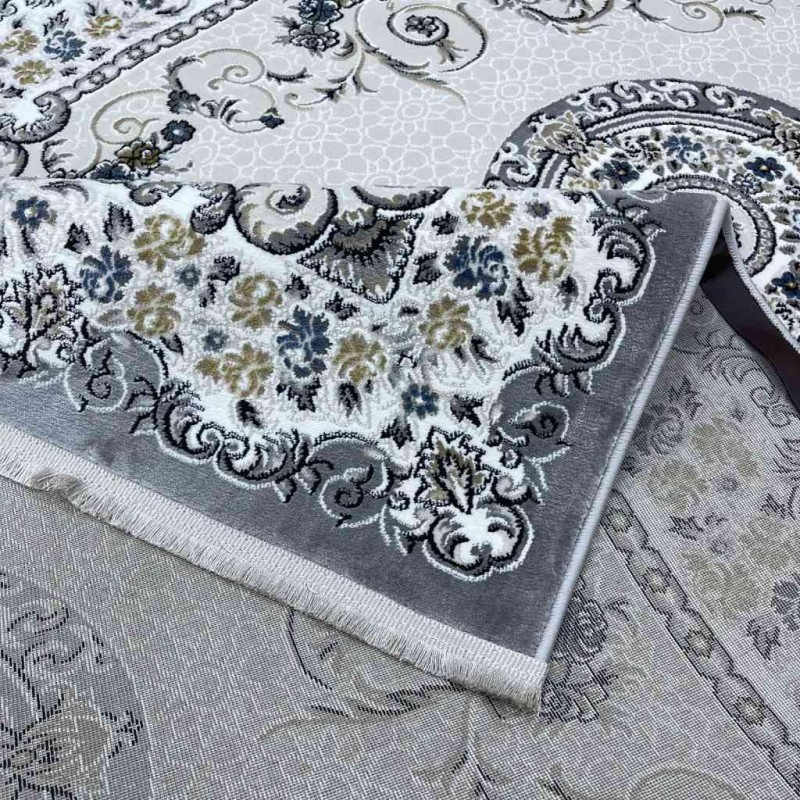 سجاد تركي مارسيليا NJ90A لون رصاصي مقاس 100*300