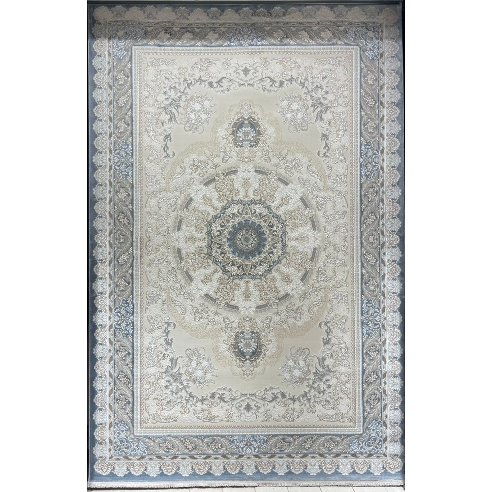 سجاد ميرال تركي كلاسيك EO06A كريم سماوي مقاس 50*80